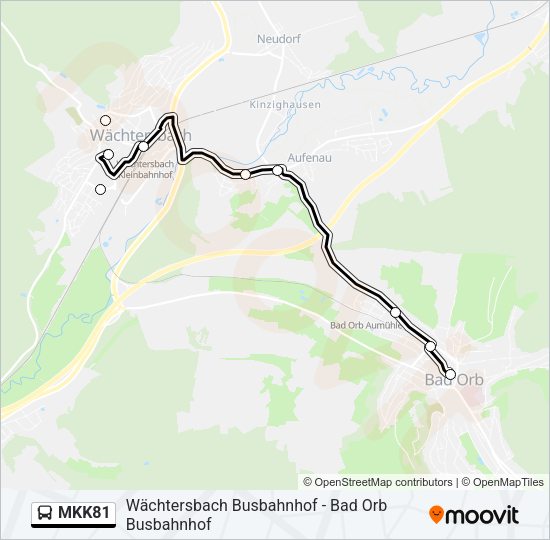 MKK81 Bus Line Map