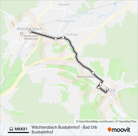 MKK81 Bus Line Map