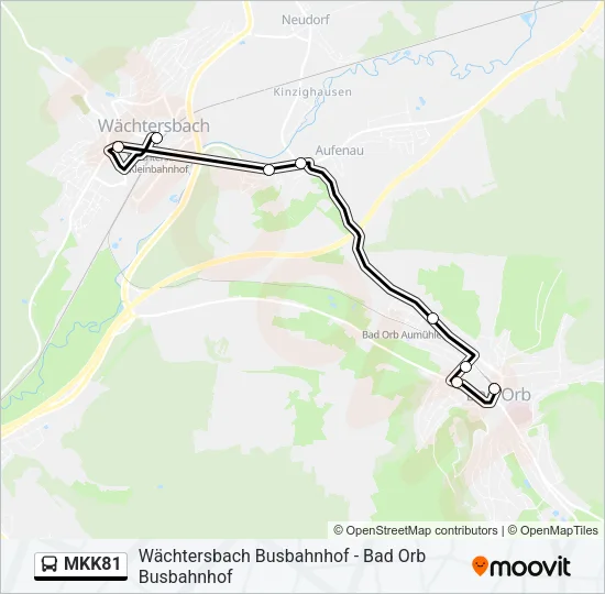 MKK81 Bus Line Map
