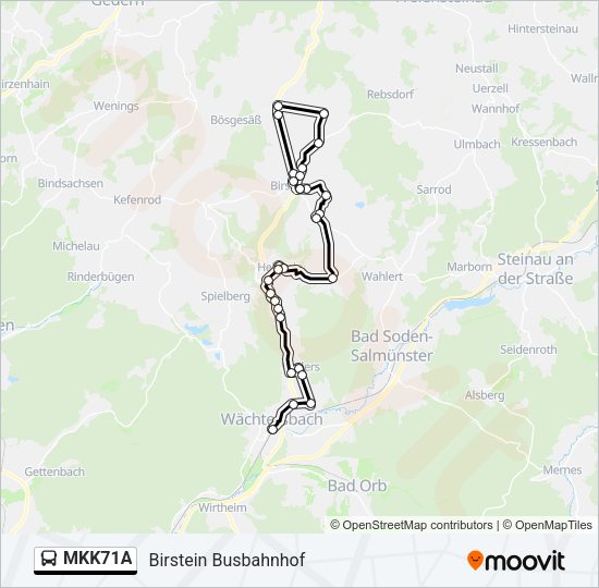 MKK71A Bus Line Map
