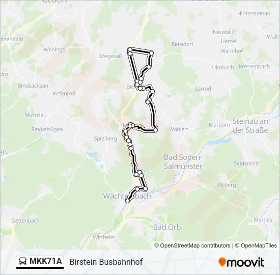 MKK71A Bus Line Map