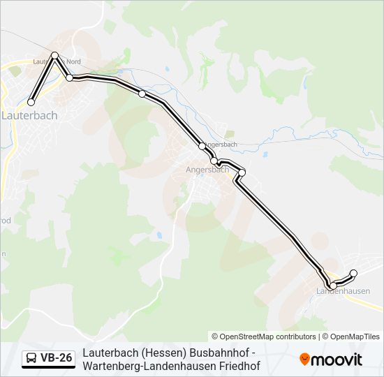 VB-26 Bus Line Map