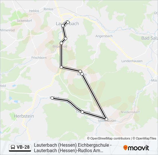 VB-28 Bus Line Map