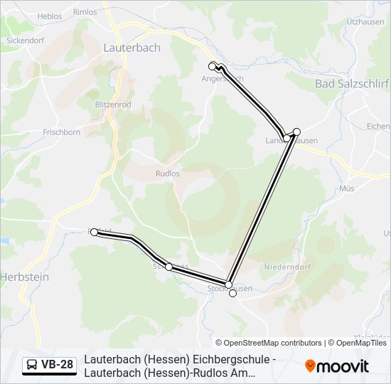 VB-28 Bus Line Map