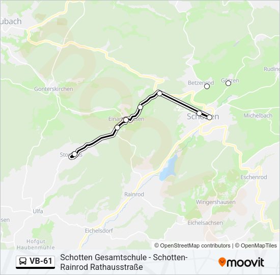 VB-61 Bus Line Map