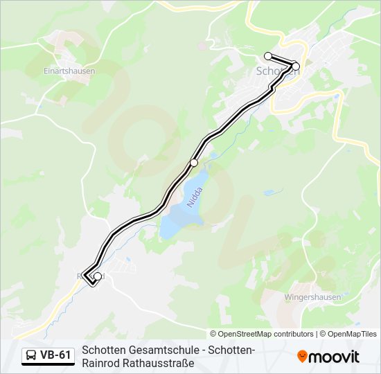 VB-61 Bus Line Map
