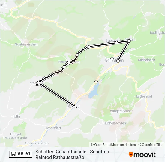 VB-61 Bus Line Map