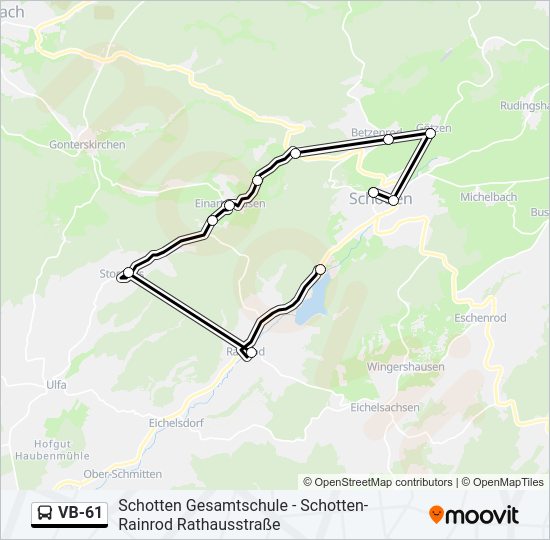 VB-61 Bus Line Map