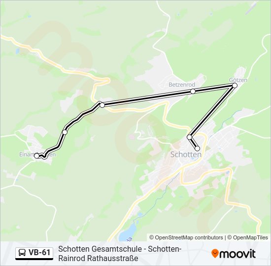 VB-61 Bus Line Map