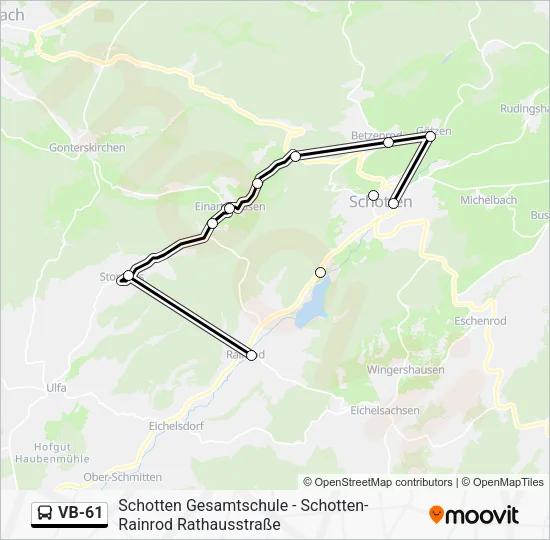 VB-61 Bus Line Map