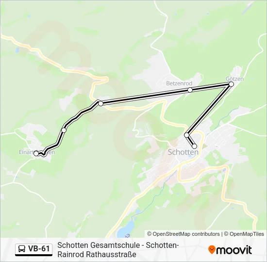 VB-61 Bus Line Map