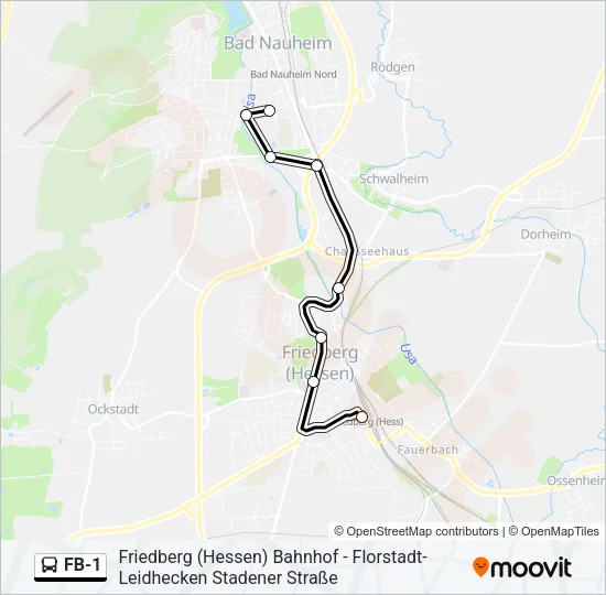 FB-1 Bus Line Map