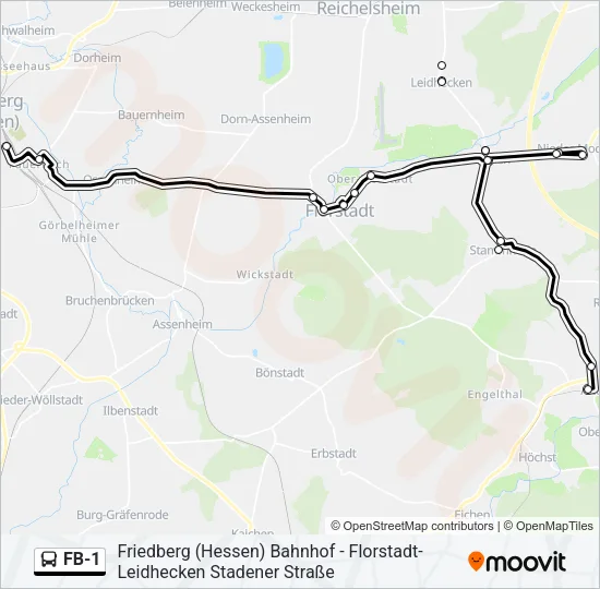 FB-1 Bus Line Map