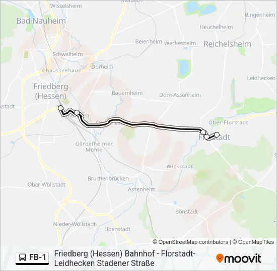 FB-1 Bus Line Map