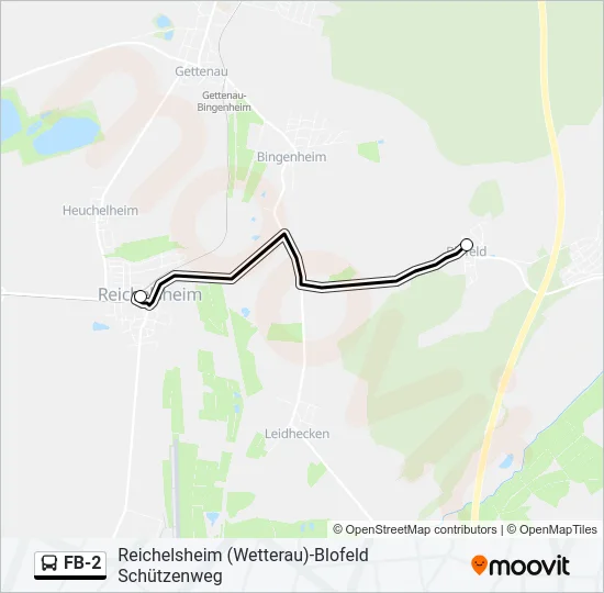 FB-2 Bus Line Map