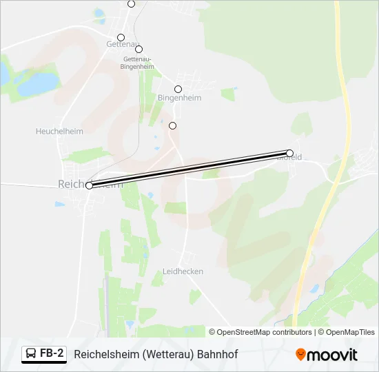 FB-2 Bus Line Map