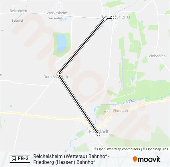 FB-3 Bus Line Map