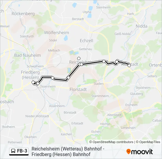 FB-3 Bus Line Map