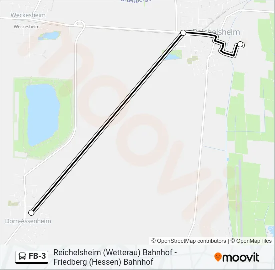FB-3 Bus Line Map