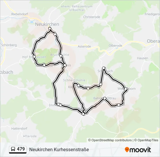 479 Bus Line Map