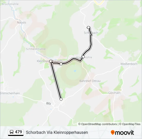 479 Bus Line Map