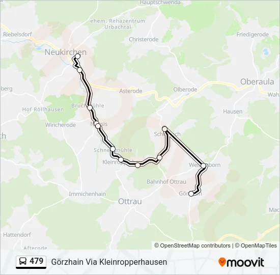 479 Bus Line Map