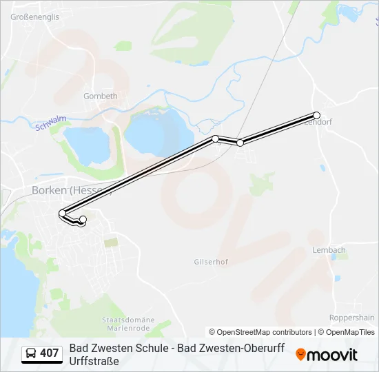 407 Bus Line Map