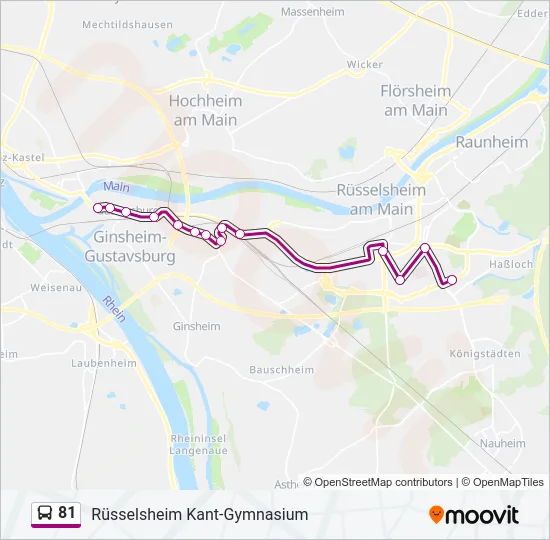 81 Bus Line Map