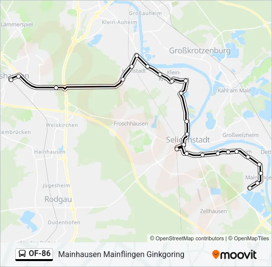 OF-86 Bus Line Map