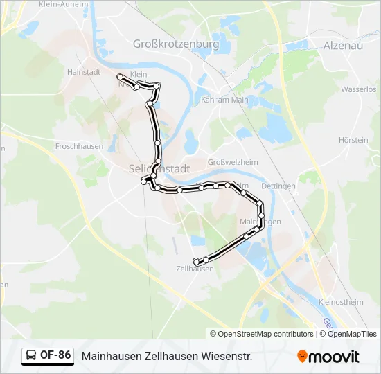 OF-86 Bus Line Map