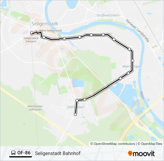 OF-86 Bus Line Map