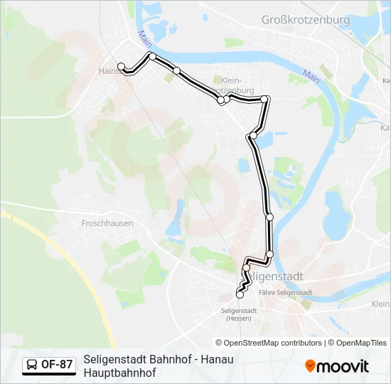 OF-87 Bus Line Map