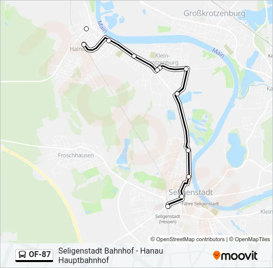 OF-87 Bus Line Map
