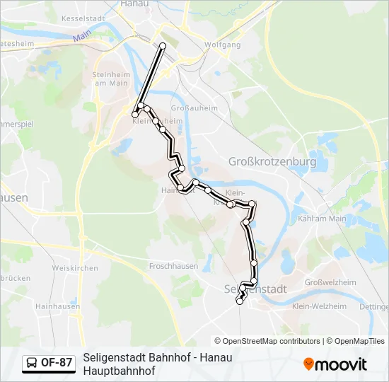OF-87 Bus Line Map