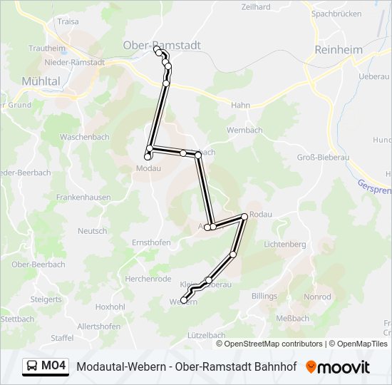 MO4 Bus Line Map