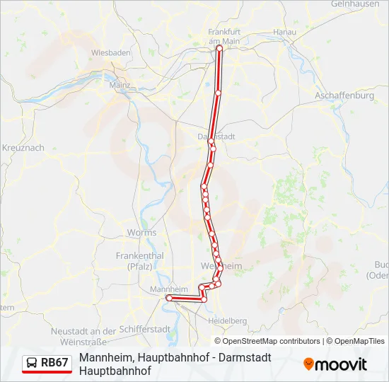 RB67 Bus Line Map
