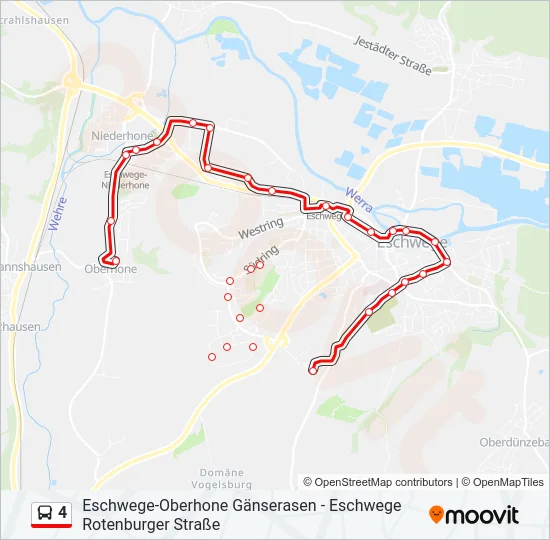 4 Bus Line Map