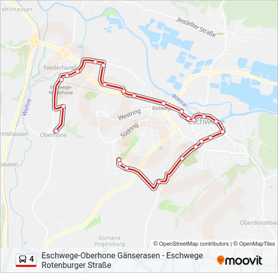4 Bus Line Map