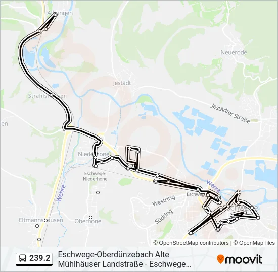 239.2 Bus Line Map