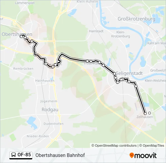 OF-85 Bus Line Map