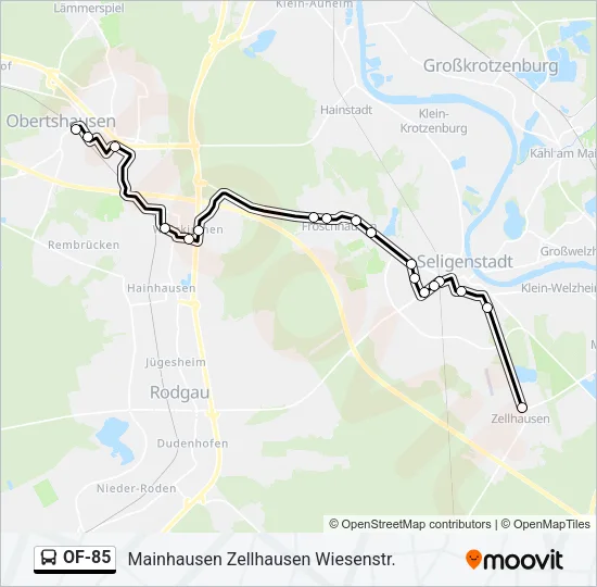 OF-85 Bus Line Map