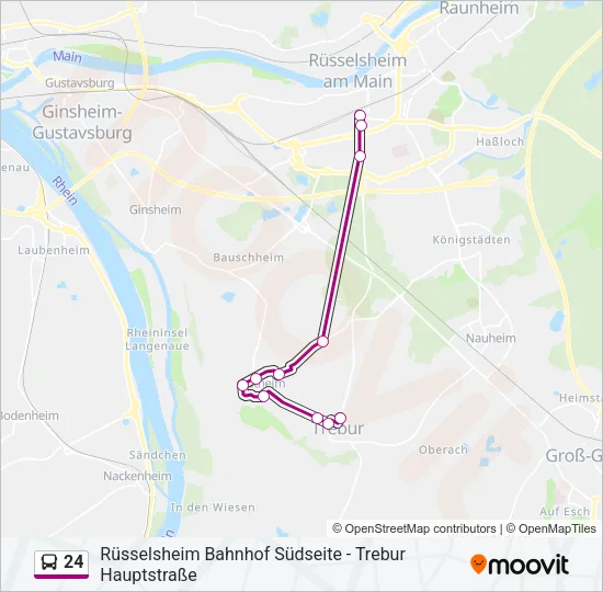 24 Bus Line Map