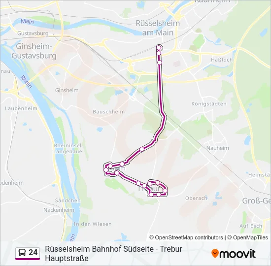 24 Bus Line Map