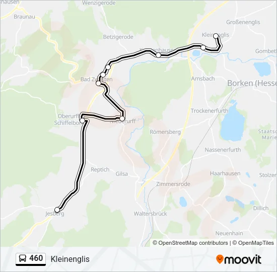 460 Bus Line Map