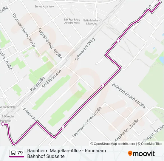 79 Bus Line Map