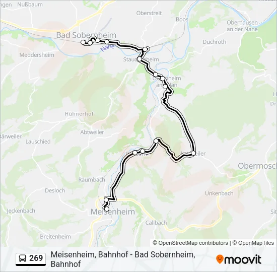 269 Bus Line Map