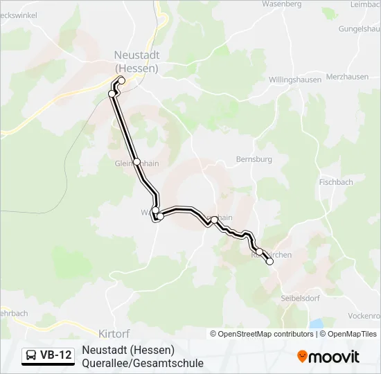VB-12 Bus Line Map