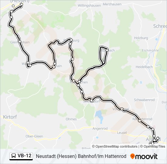 VB-12 Bus Line Map