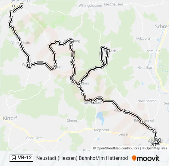 VB-12 Bus Line Map