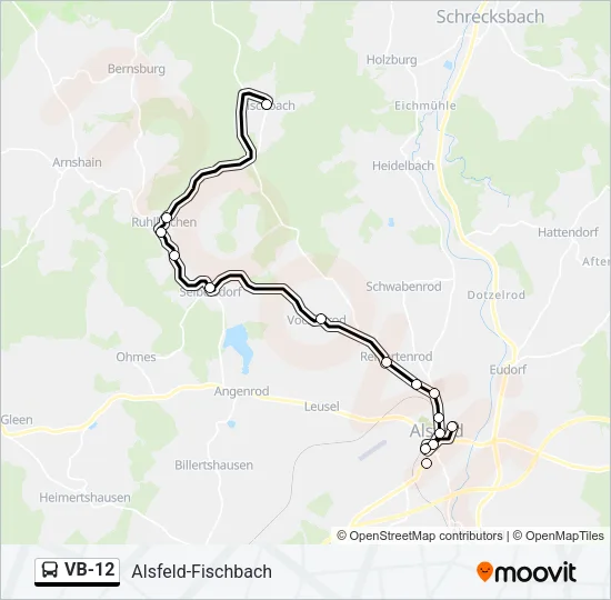 VB-12 Bus Line Map